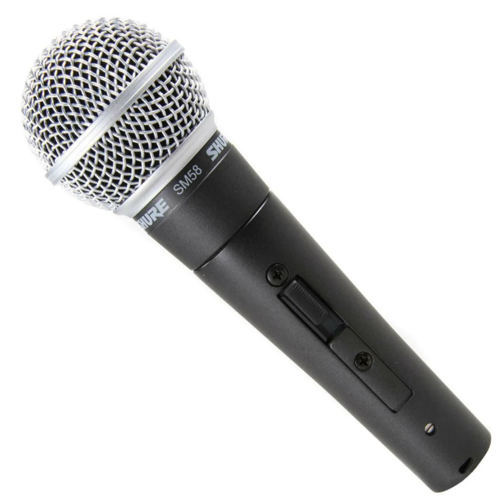Shure SM58 AV/PÅ knapp