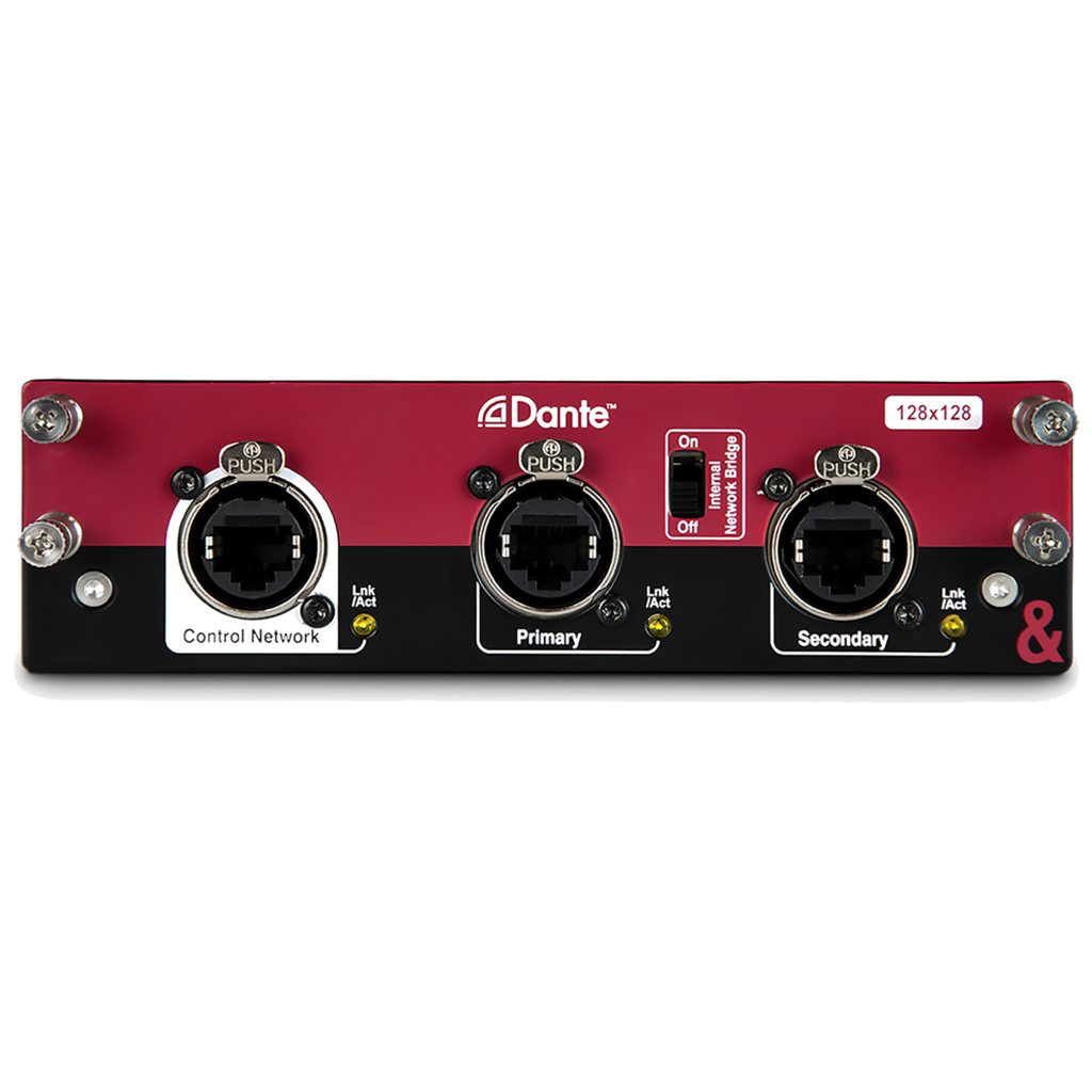 [M-DL-DANT128-AX] A&H Dante 128×128 Dante-nettverkskort for dLive og Avantis