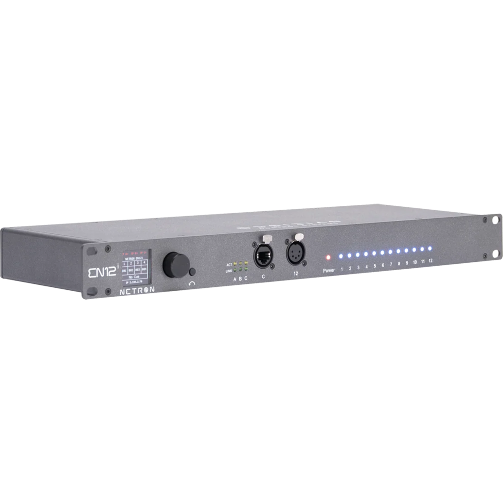 Obsidian Netron EN12i er en Art-Net og sACN-til-DMX gateway for faste installasjoner 