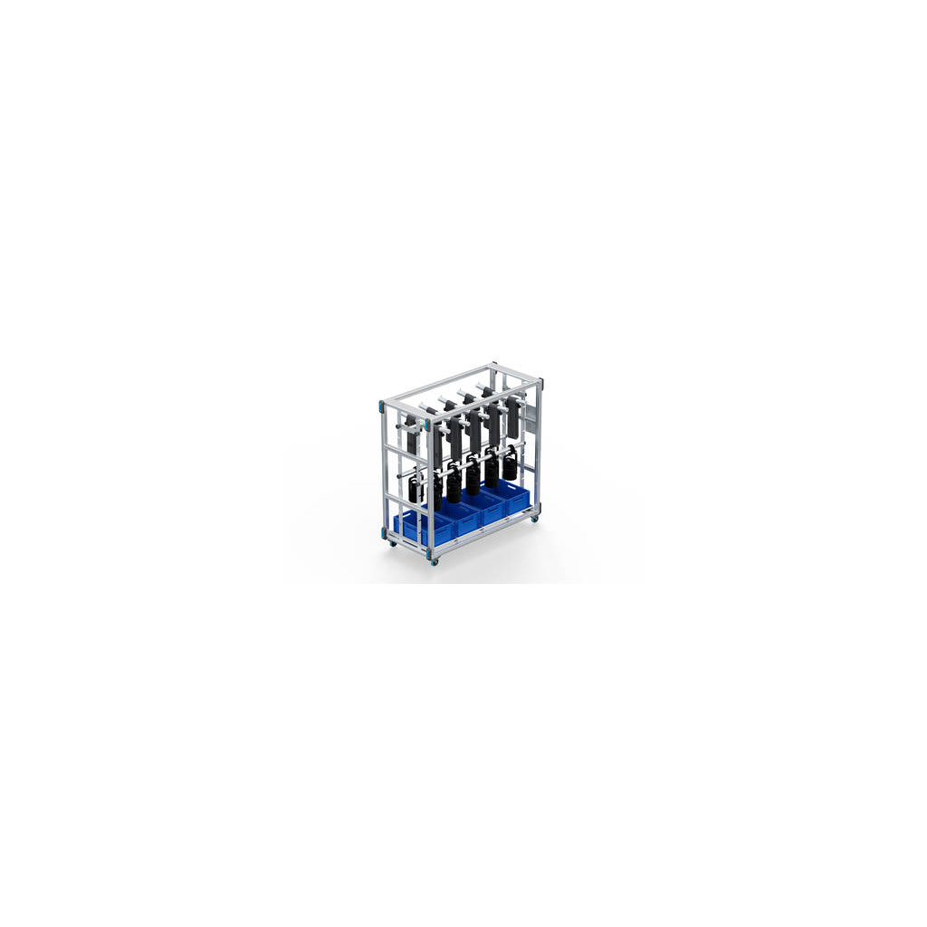 Prolyte Flex Cart – base med hyller – kasser, 100mm hjul
