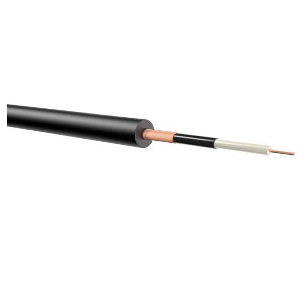 Dreitec Signalkabel, ubalansert, med støydemping, 1x0,22 mm² – 100 m trommel