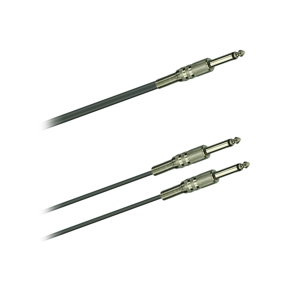 Dreitec 19290 – Y-kabel, 6,3 mm TS-jackplugg til 2 × 6,3 mm TS-jackplugg